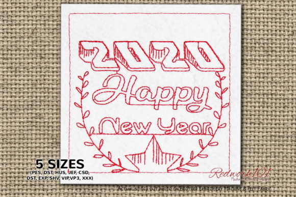 2020 Happy New Year Bluework: A Festive Embroidery Review