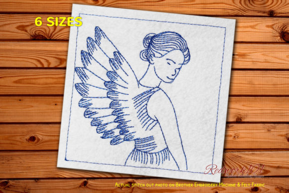 Angels of Mercy Bluework: A Charming Embroidery Design