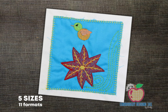 Bird and the Beautiful Holiday Flora Applique