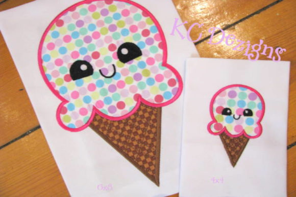 Cheat Day Ice Cream Applique: A Sweet Embroidery Delight