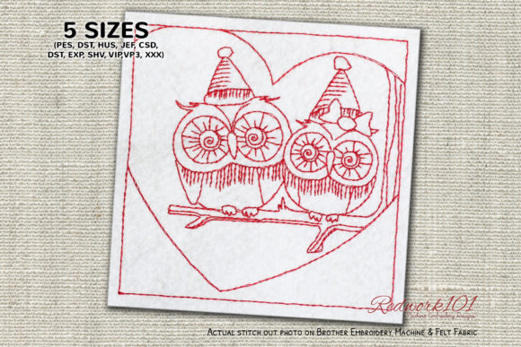 Christmas Owl Couple Design: A Festive Embroidery Review