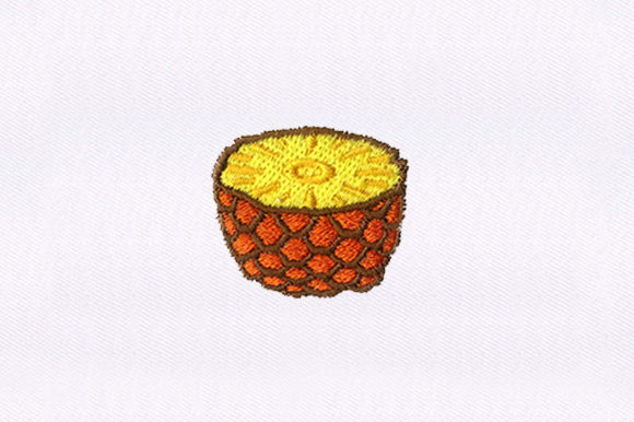 Cut Pineapple: A Fresh Embroidery Design for Small Business