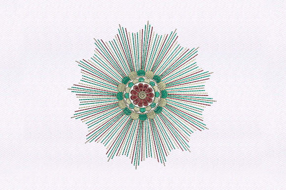Evaluating Lines Flower Quilting Design