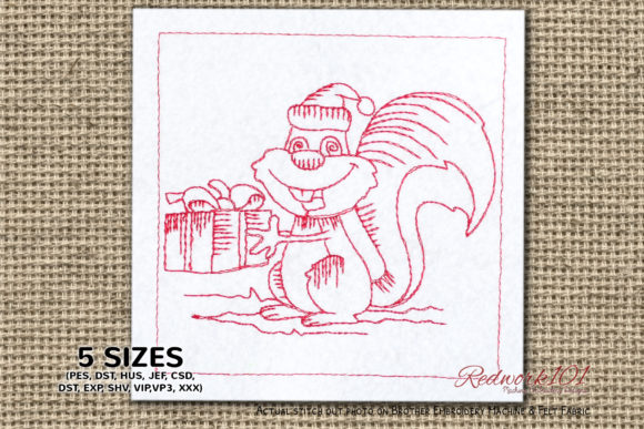 Festive Squirrel with Santa Hat: A Holiday Delight