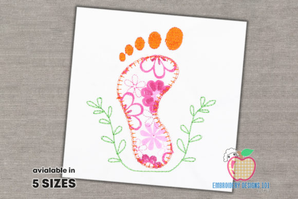 Foot Print of the Human Applique Pattern Review