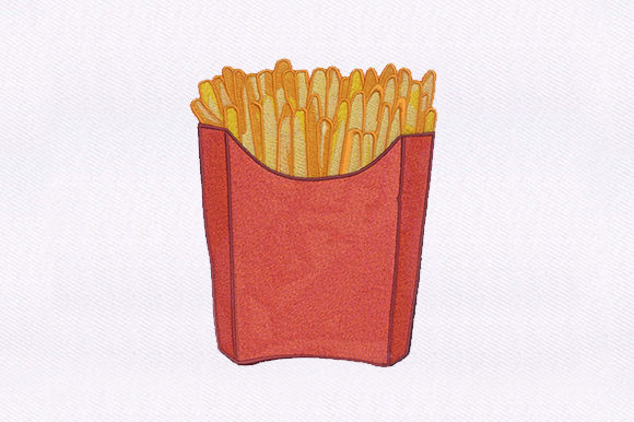 French Fries Design: A Fun and Whimsical Embroidery