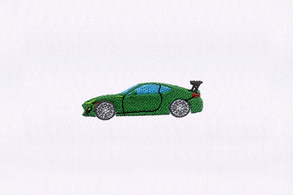 Green Car Cap Design: A Versatile Sweatshirt Embellishment