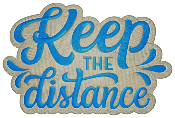 Keep the Distance: A Touching Embroidery Design