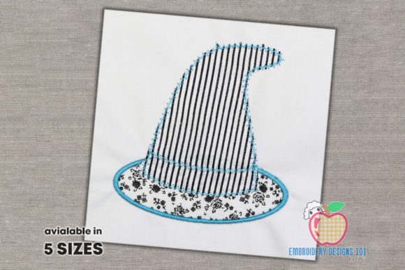 Magical Hat Applique Design for Holiday Creations