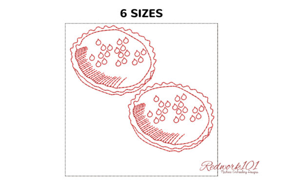 Nutella Chocolate Tarts Redwork Design Review