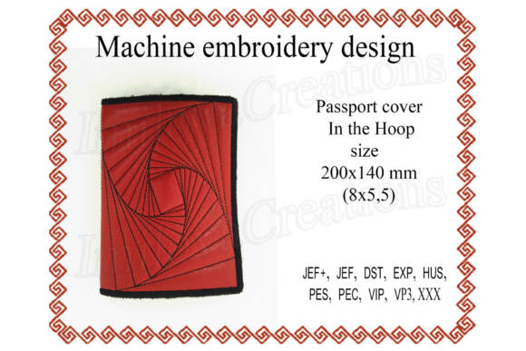 Passport Cover - in the Hoop: A Versatile Embroidery Design