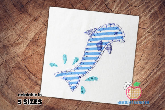 Review of Cute Baby Dolphin Applique Design