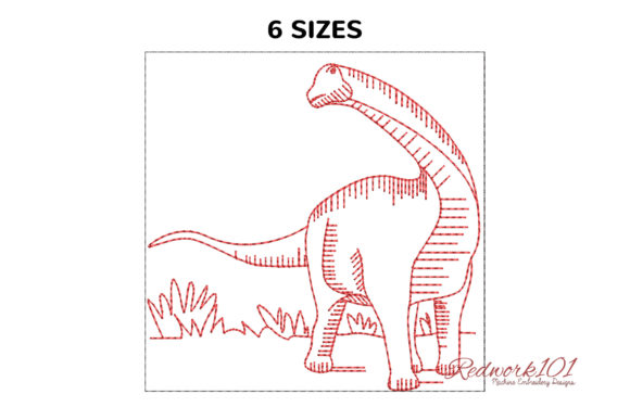 Sauropods Dinosaurs Bluework: A Unique Holiday Embroidery