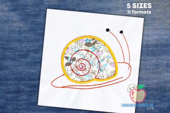 Spiral Snail Walking Slowly Applique Review